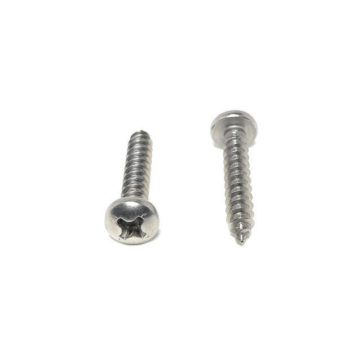 Slotted pan Head Sheet Metal Tapping Screw Stainless Steel #6X1" Qty 100