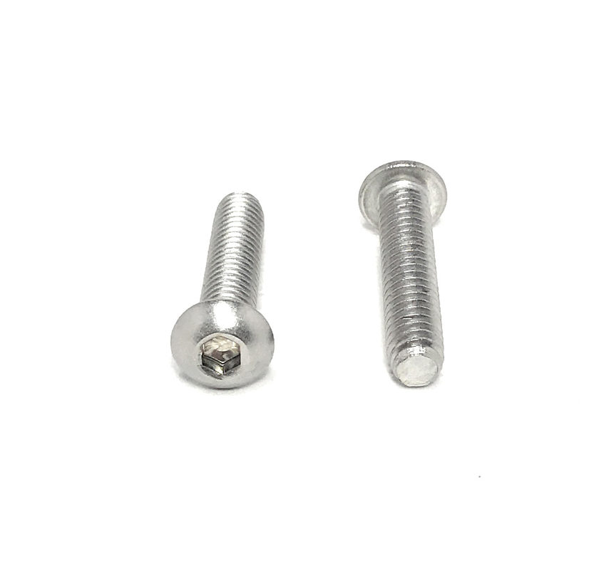 PKG of 100 6-32 x 1/2" Button Head Socket Cap Screw 18-8 Stainless Steel