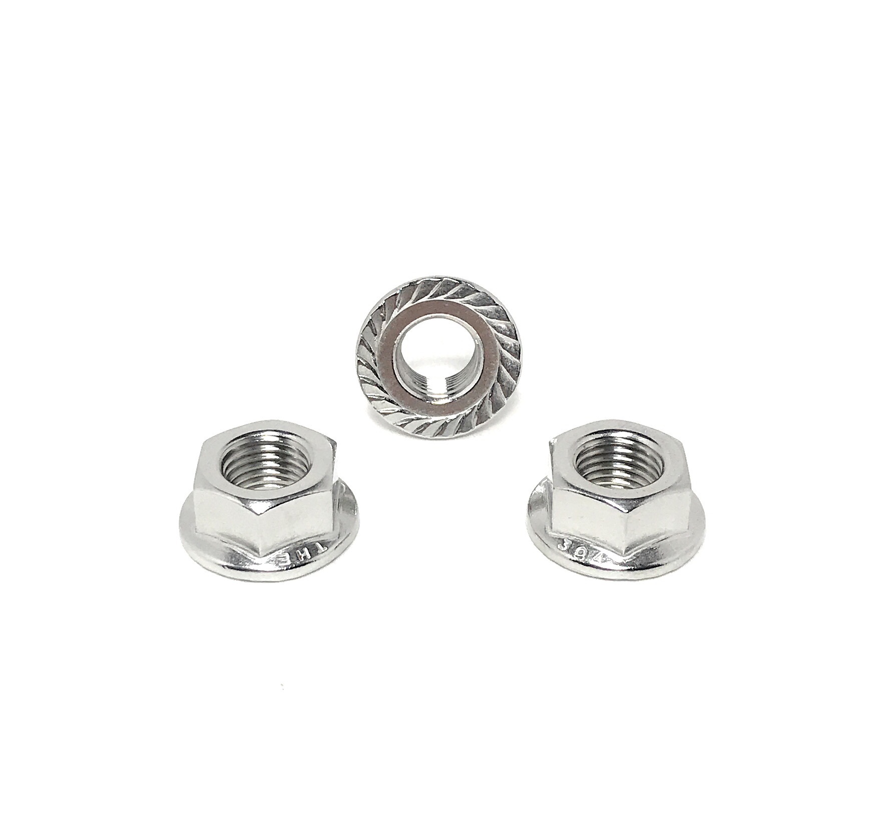 STAINLESS STEEL SERRATED FLANGE HEX LOCK NUTS 8-32 Qty 2500 