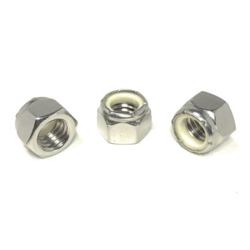 18-8 Stainless Steel Hex Nylon Insert Lock Nuts (UNC) Coarse Thread
