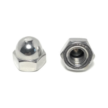 18-8 Stainless Steel Hex Acorn Cap Nuts (UNC) Coarse Thread