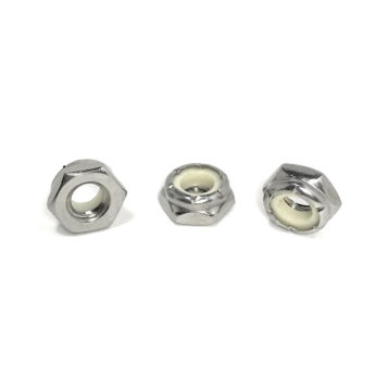 18-8 Stainless Steel Hex Nylon (THIN JAM) Insert Lock Nuts (UNC - UNF)