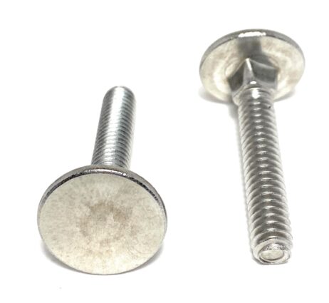 1/4-20x1-1/2 Stainless Steel Elevator Bolt Square Neck (3/4 Diameter Head) 18-8 (10 Pieces)