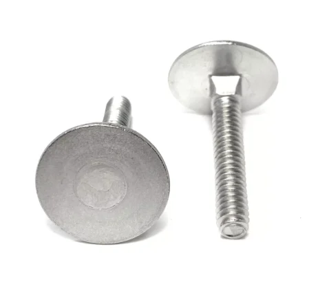 1/4-20x1-1/2 Stainless Steel Elevator Bolt Square Neck (1" Diameter Head) 18-8 (10 Pieces)
