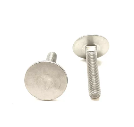 3/8-16x2 Stainless Steel Elevator Bolt Square Neck (1-5/16 Diameter Head) 18-8 (5 Pieces)